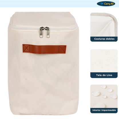 Bolsa Organizadora Plegable Carry All De Lino S