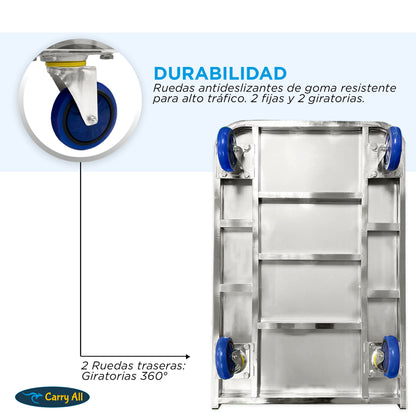 Carro De Carga Plegable Carry All Ranger 200 Kilos Tipo Plataforma