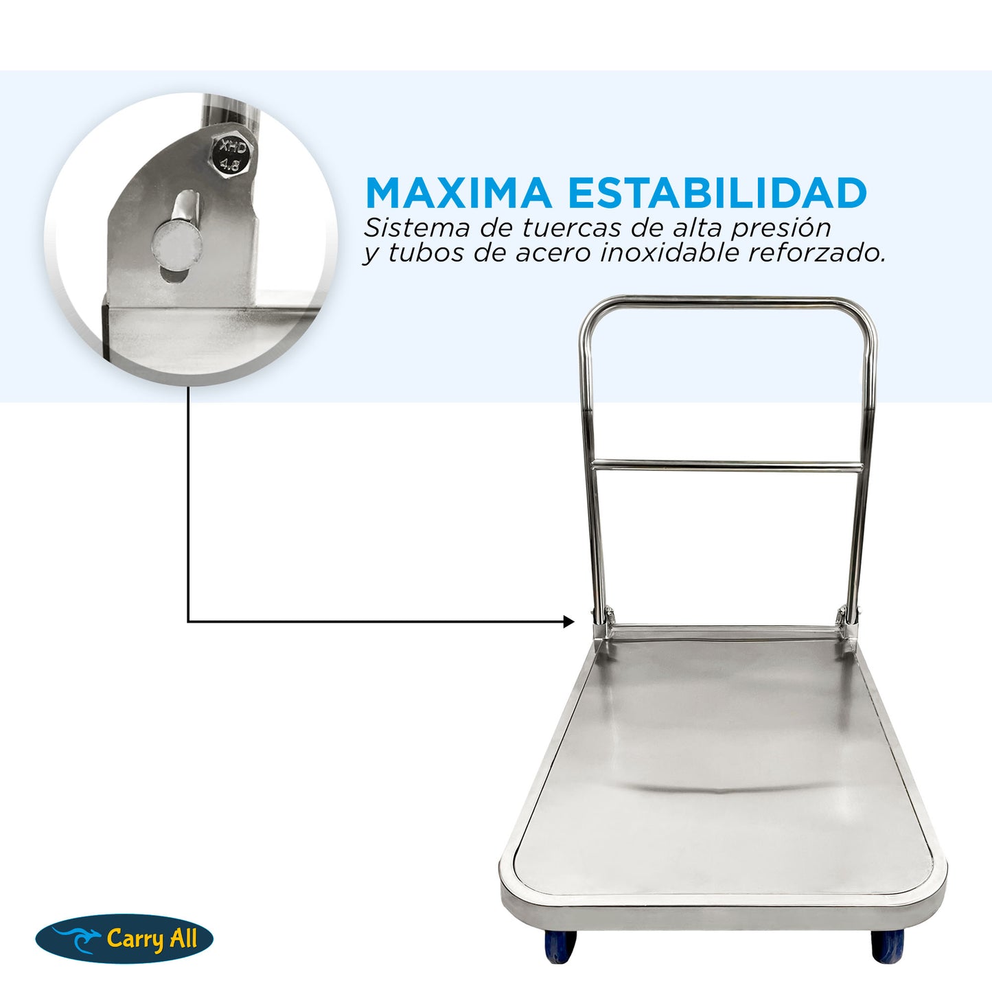 Carro De Carga Plegable Carry All Ranger 200 Kilos Tipo Plataforma