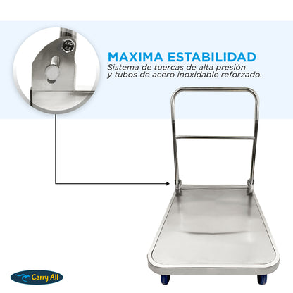 Carro De Carga Plegable Carry All Ranger 200 Kilos Tipo Plataforma
