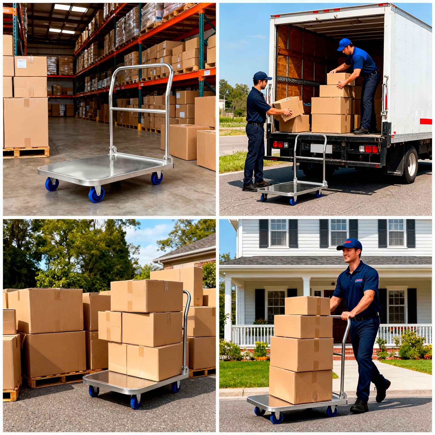 Carro De Carga Plegable Carry All Ranger 200 Kilos Tipo Plataforma