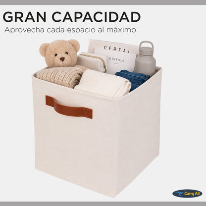 Cesta Organizadora Plegable Carry All De Lino S