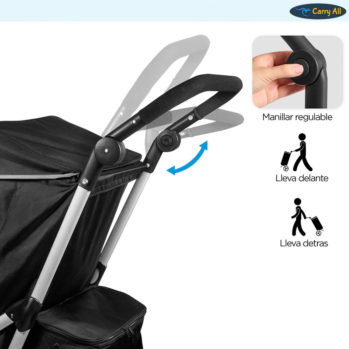 Carrito De Compras Plegable Carry All Vancouver 70 Litros Con Cooler