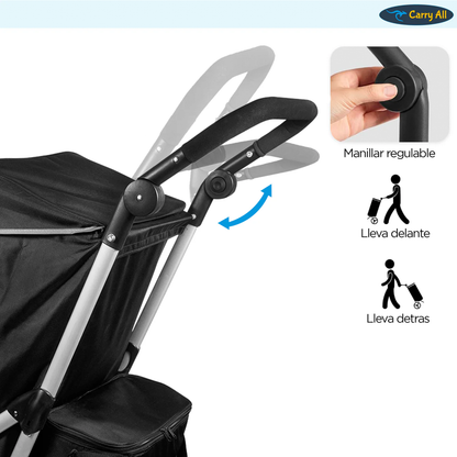 Carrito De Compras Plegable Carry All Vancouver 70 Litros Con Cooler